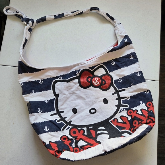 Hello Kitty Handbags - Hello Kitty Navy and Red Striped Bag